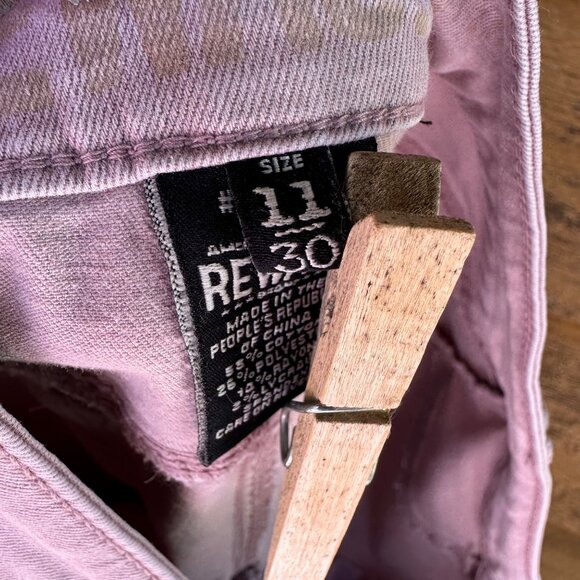 Rewash Mauve Jeggings Cut Off Crop AnkleLight Pink Jeans Size 11 - Picture 3 of 13